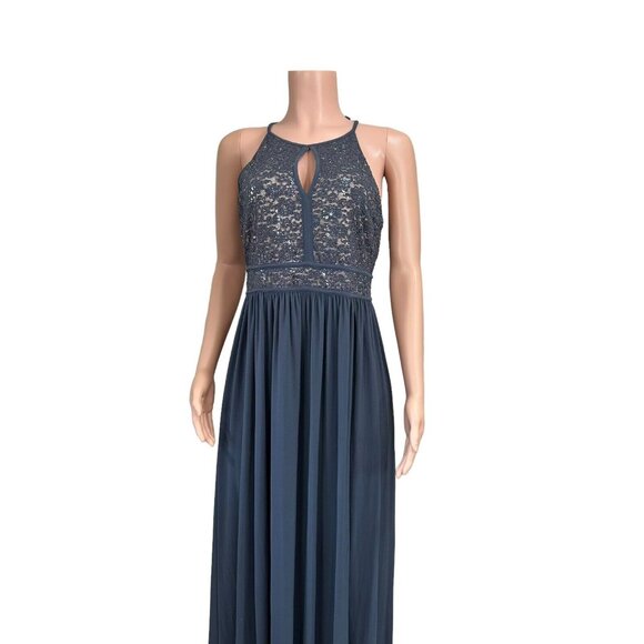 Night Way Collections Navy Blue Maxi Dress - Picture 6 of 14